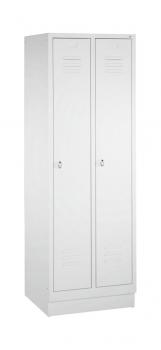 Garderobenschrank Classic auf Sockel, 2 Abteile